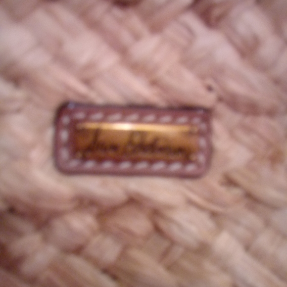 SAM EDELMAN • ELLE Boho Summer Straw Ratan Husk Leather Flap Crossbody Purse - Picture 15 of 15